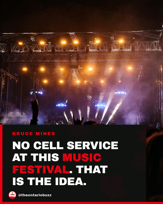 TONB post: no cell service at this music festival, that is the idea